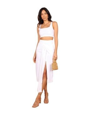 NWT SNDYS. Zanita Set White Top and Skirt Two-Piece Set US Size 4